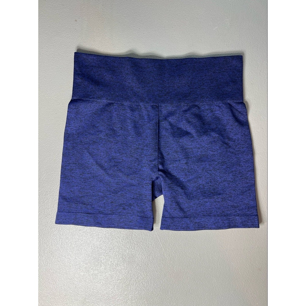 Zyia Active Hustle Seamless Women's‎ Shorts Navy Blue Yoga Gym Run Size XL